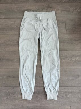 lululemon Light Gray Jogger Sweatpants yoga pants high waist dance studio 6 S